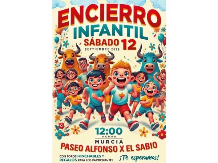 El Encierro Infantil vuelve a tomar las calles de Murcia