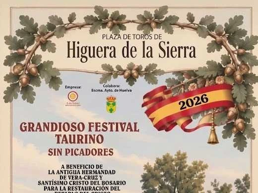 Higuera de la Sierra albergará un festival taurino benéfico con figuras del rejoneo y jóvenes promesas