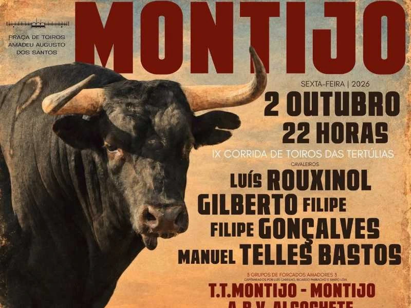 Montijo anuncia su IX Corrida de las Tertulias con una máxima figura del rejoneo y seis imponentes toros de Canas Vigouroux