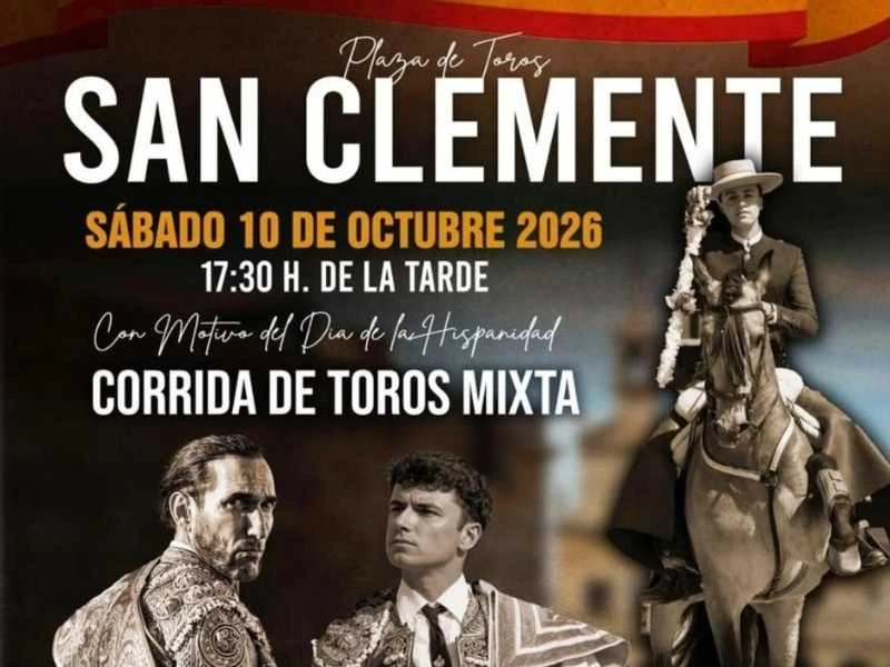 San Clemente celebrará el Día de la Hispanidad con una corrida mixta y la presentación en público de Vicente Oller